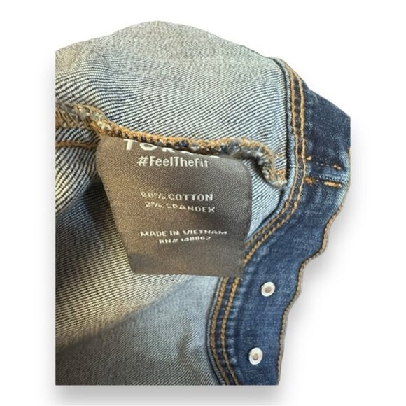 Women’s torrid 3 Vintage Wash Vintage Stretch Denim Crop Jean Vest 22 24 3XL - Picture 12 of 15